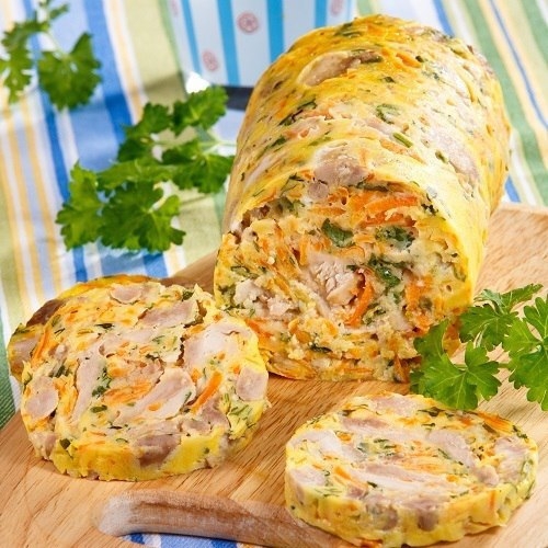 КУРИНЫЙ РУЛЕТ «МОЗАИКА»