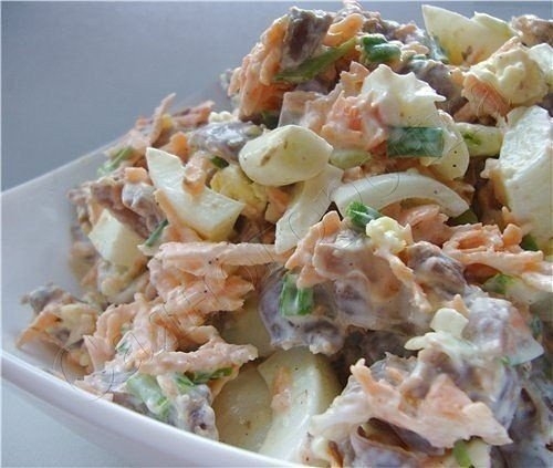 Салат из куриных желудочков "Радость Жеглова". Вы пробовали такой? Салат из куриных желудочков "Радость Жеглова". Вы пробовали такой?