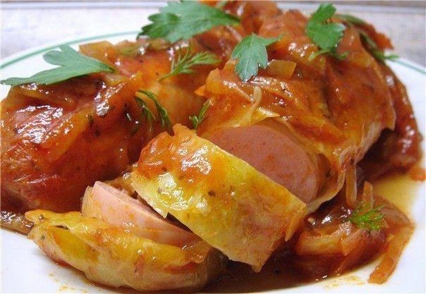 Сосиски в капусте. Новые голубцы. Вкусно и необычно!