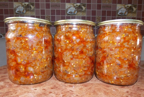 Баклажанная икра классическая