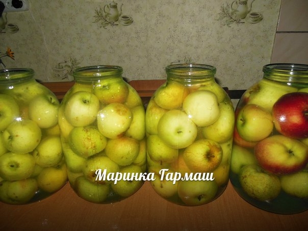 Моченные яблоки(2 способа).
