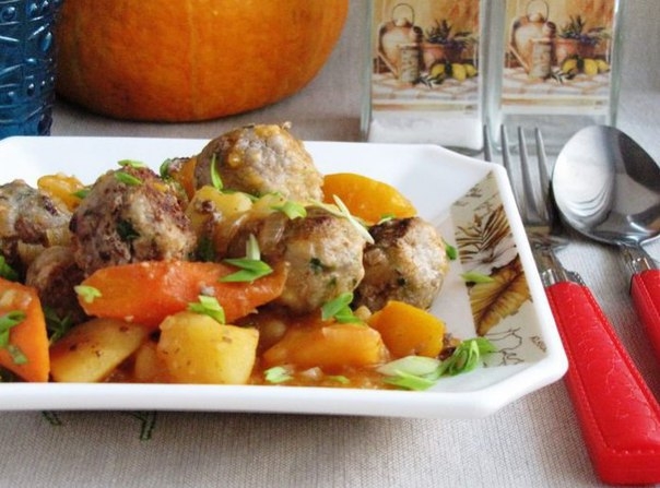 Рагу с мясными шариками Рагу с мясными шариками