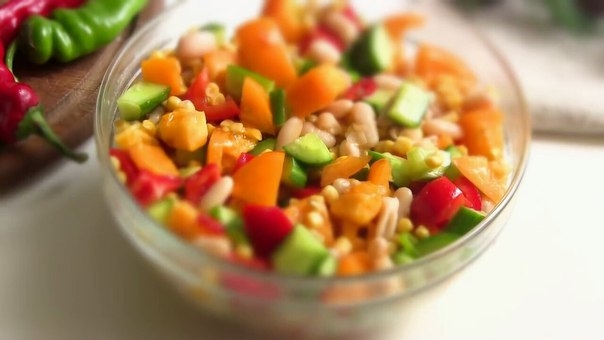 Салат с кукурузой острый Салат с кукурузой острый