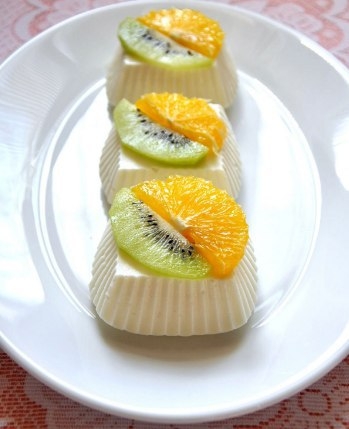 Творожное желе с фруктами от Людмилы Семенюк