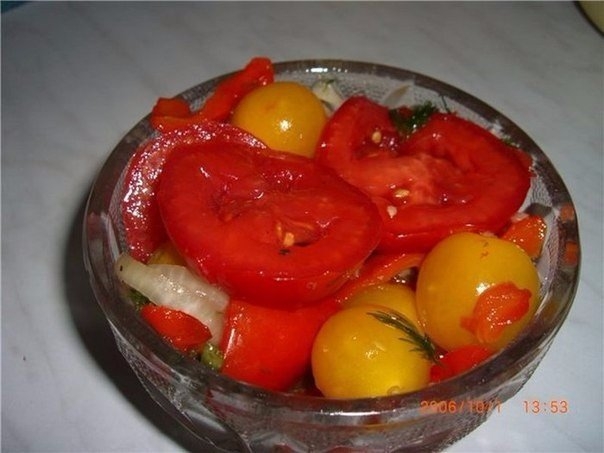 Вкусный рецепт самого быстрого приготовления маринованных помидоров