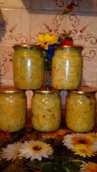 Салат из кабачков (делаю постоянно)