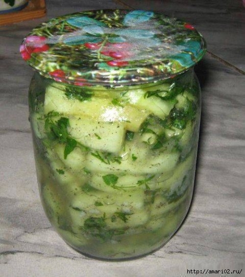 Рецепт вкусных кабачков на зиму