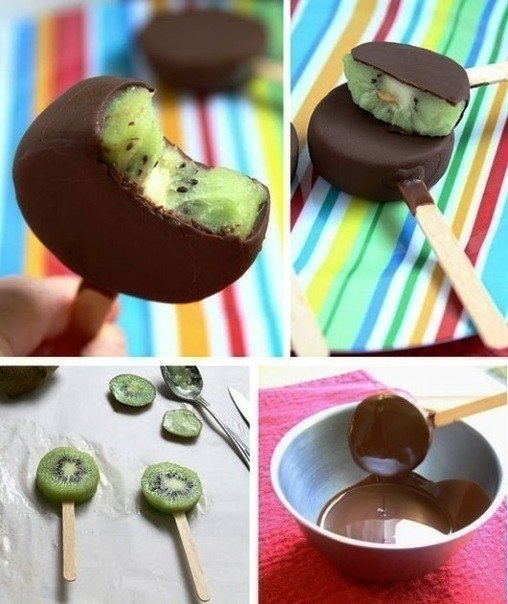 ГОТОВИМ КИВИ В ШОКОЛАДНОЙ ГЛАЗУРИ