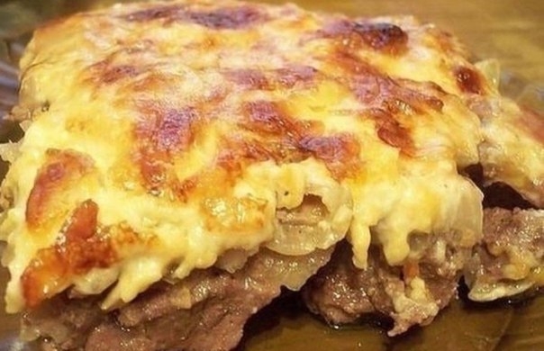 НЕЖНОЕ МЯСО С ГРИБАМИ В ДУХОВКЕ