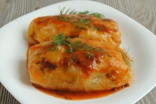 Рецепт постных голубцов