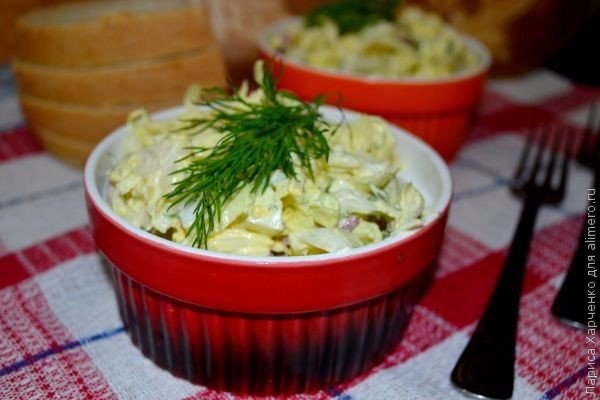 Салат c редисом