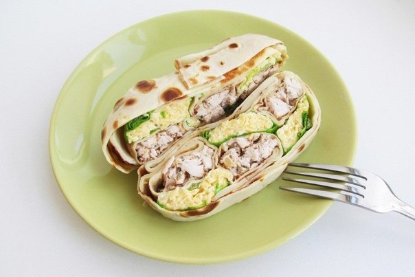 Шахматный террин из блинов с двумя видами начинки