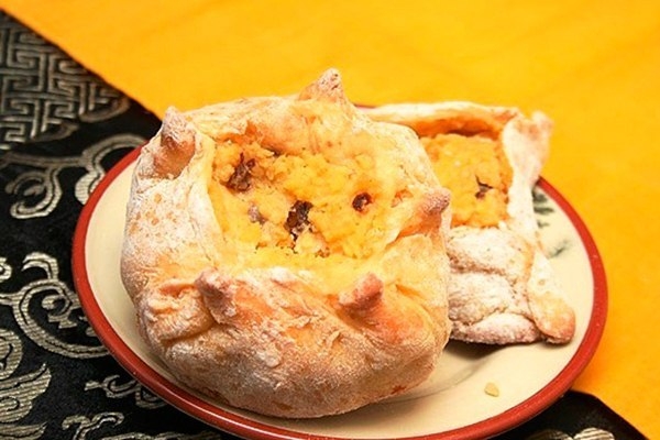 Корзинки с пшенной кашей