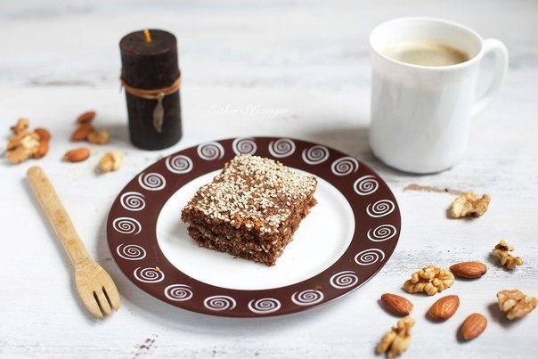 Диетический пирог шоколадно-банановый