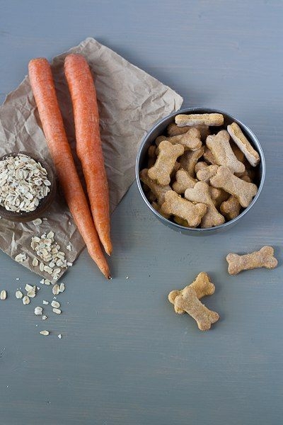 Полезное печенье для собак из моркови и овсяных отрубей