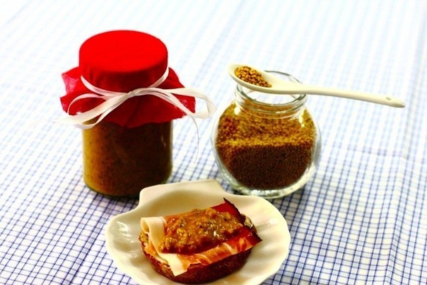 Домашняя острая горчица с коньяком и яблочным уксусом