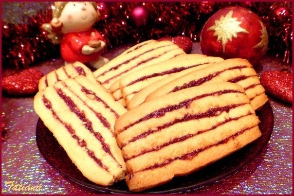 Печенье "Клюквенные полоски"