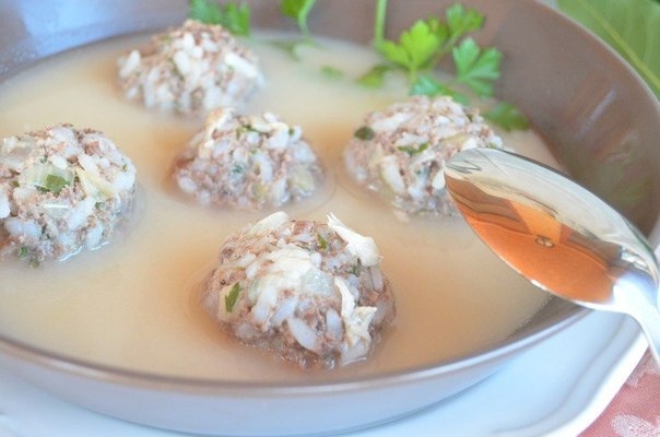 Арганак (армянский суп с фрикадельками)