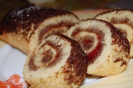 Рулет к чаю за 6 минут.