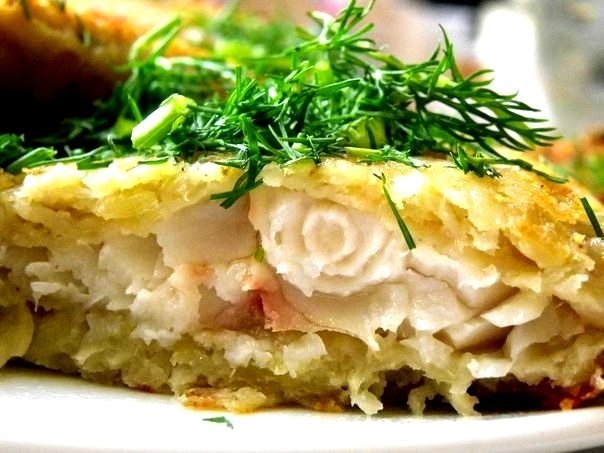 Тилапия в сырно - картофельной корочка. Тилапия в сырно - картофельной корочка.