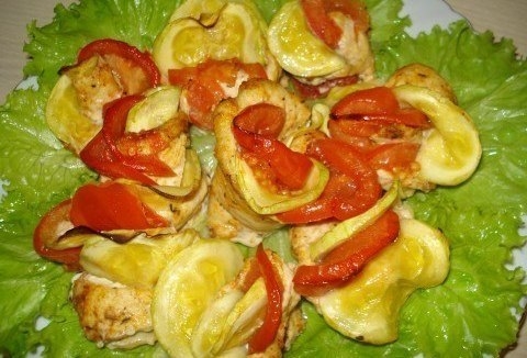 Худеть так худеть! "Розочки" из куриной грудки Худеть так худеть! "Розочки" из куриной грудки