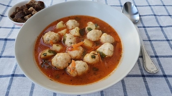 Турецкий суп с фрикадельками