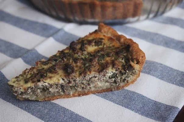 Невероятно вкусный открытый пирог с печенью