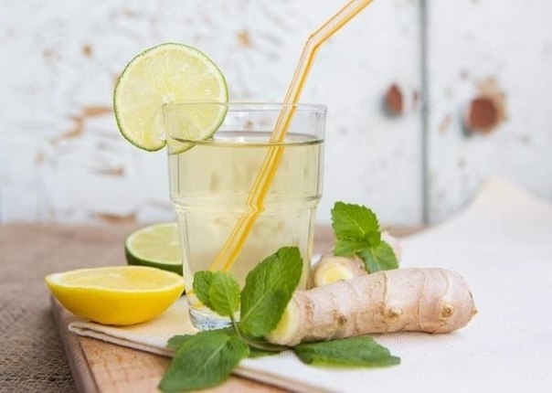 Домашний лимонад с имбирем