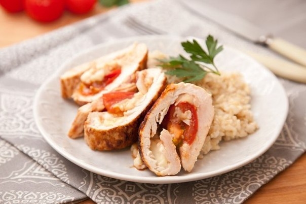 Рулеты из индейки с моцарелллой