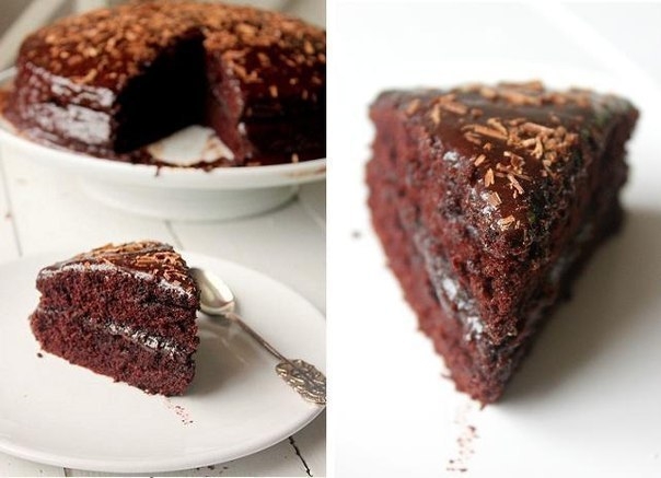 "Идеальный шоколадный торт в шоколадной глазури"