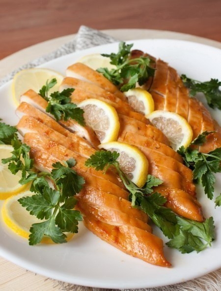 "Медово-лимонные куриные грудки"