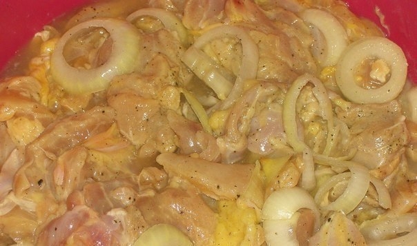 "Куриный шашлык с картошкой в духовке"