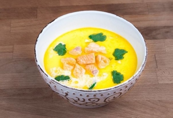 Чаудер с лососем