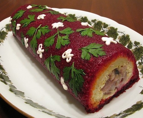 "Селедка под шубой рулетом"