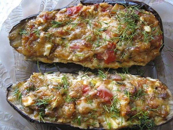 Баклажаны, фаршированные по-каталонски