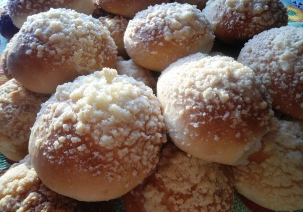 Булочки со штрейзелем на сухом молоке..