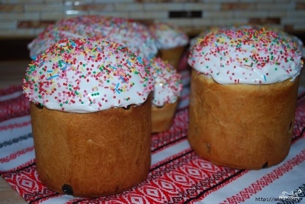 Пасхальный кулич из безопарного теста