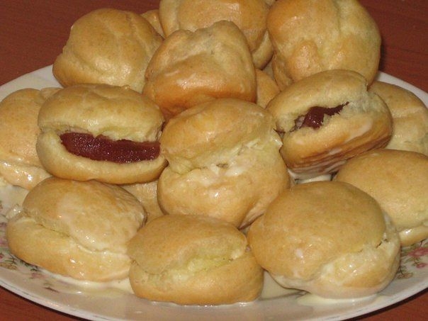 Заварнушки со сгущенкой и мармеладом