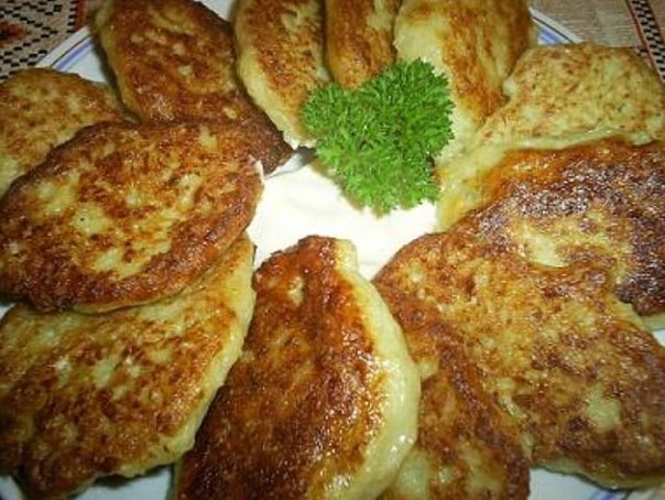 Оладьи из капусты с кальмарами