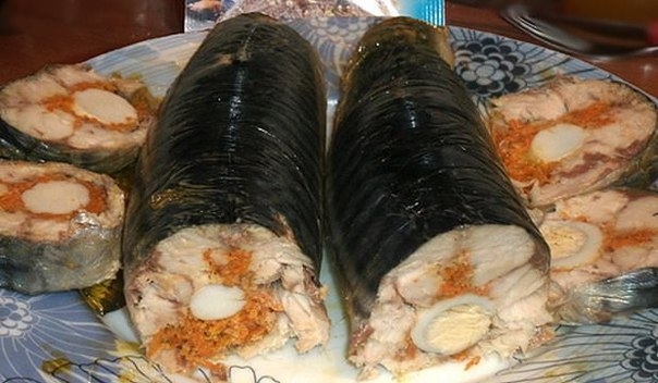 Скумбрия фаршированная отличная рыбная закуска