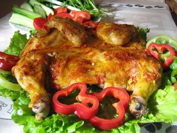 Курочка, запечёная в духовке
