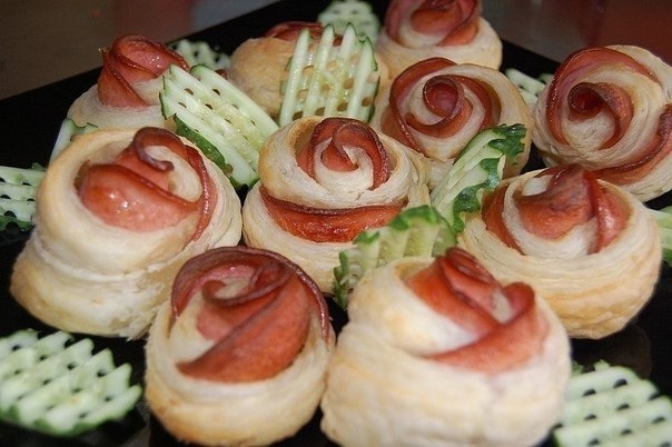 Колбасные "Розочки".