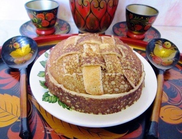 Закусочный блинный торт «Шкатулка»