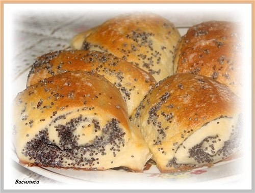 Булочки с сыром и маком