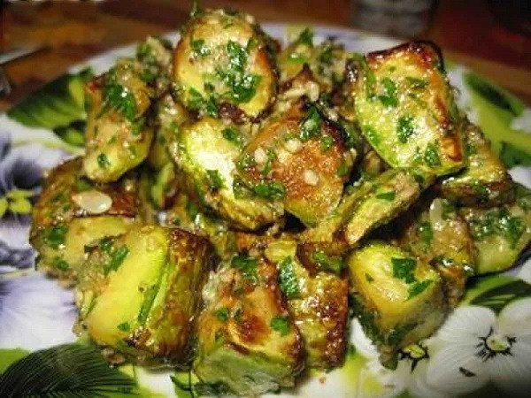 Вкусные жареные кабачки