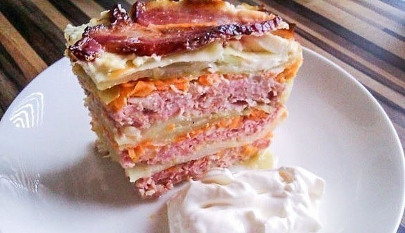 Ленивые голубцы-запеканка.