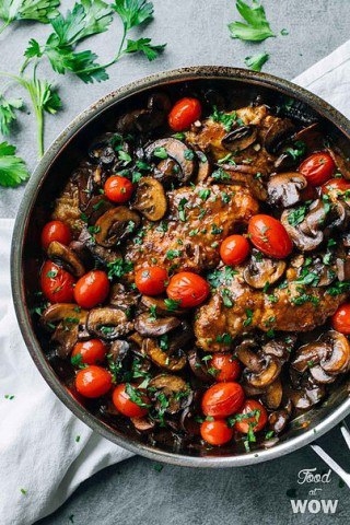 Пьяная цыпочка с грибами!