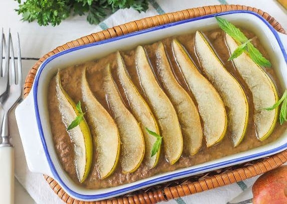Паштет из говяжьей печени, с грушами