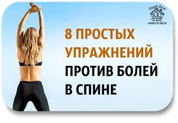 8 простых упражнений против болей в спине 8 простых упражнений против болей в спине