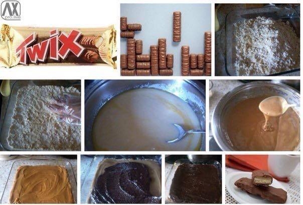 Готовим Twix.